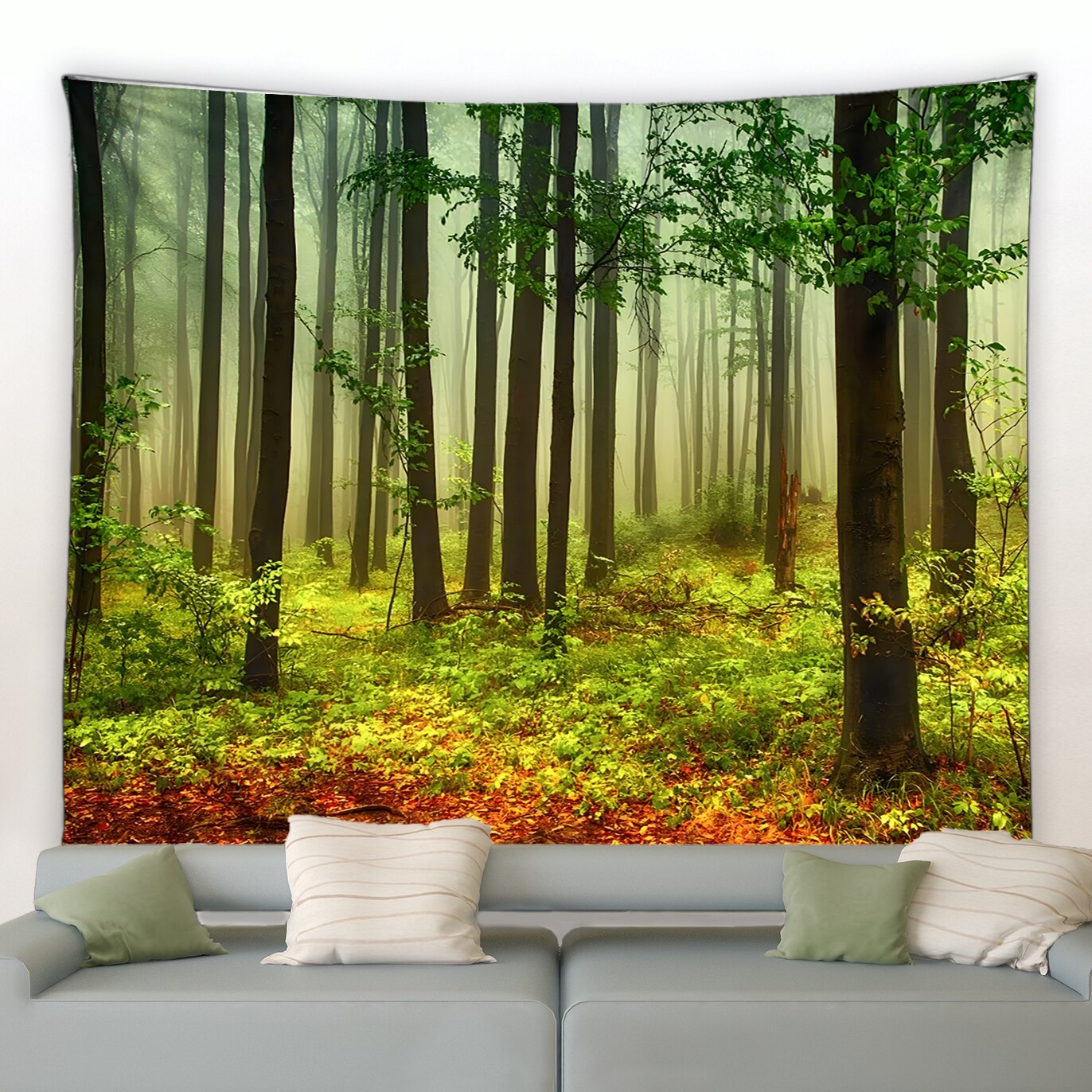 Misty Woodland Garden Tapestry - Clover Online