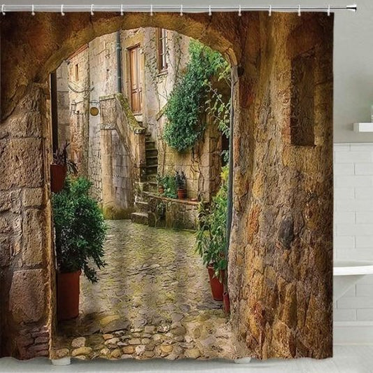 Stone Archway Shower Curtain - Clover Online