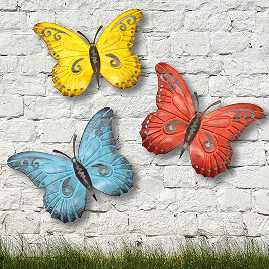 3D Metal Butterfly Wall Art - Clover Online
