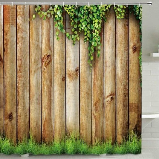 Fence Style Shower Curtain - Clover Online