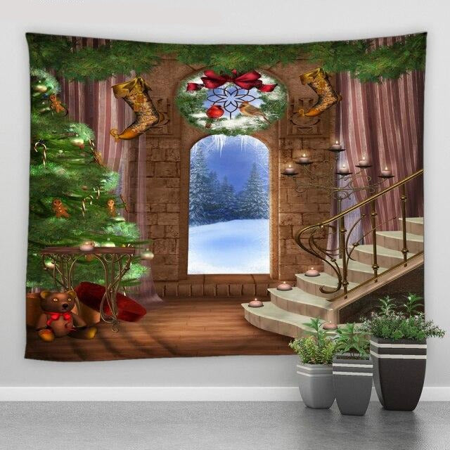 Christmas Archway Garden Tapestry - Clover Online
