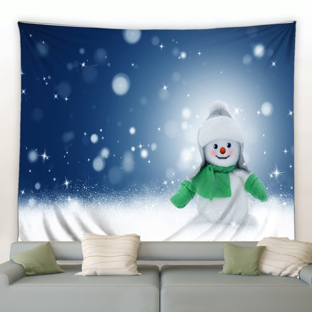 Baby Snowman Christmas Tapestry - Clover Online