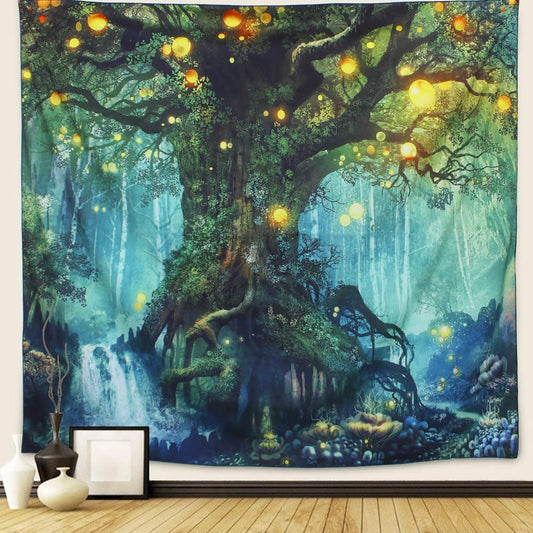 Fantasy Tree Style Garden Tapestry - Clover Online