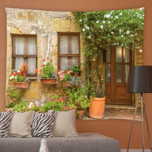 Door and Windows Garden Tapestry - Clover Online