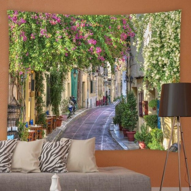 Italian Street Style Garden Tapestry - Clover Online