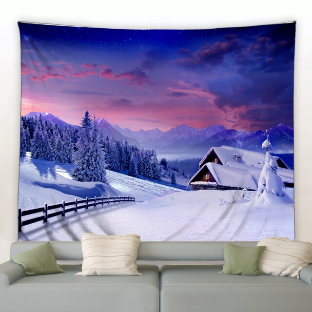 Red Sky Winter Garden Tapestry - Clover Online