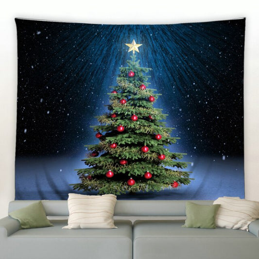 Night Sky Christmas Tree Tapestry - Clover Online