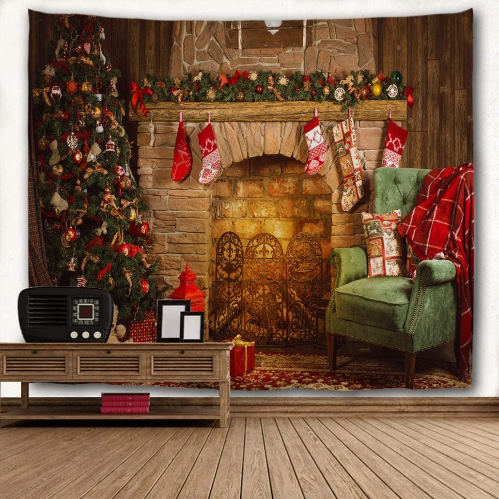 Christmas Living Room Garden Tapestry - Clover Online