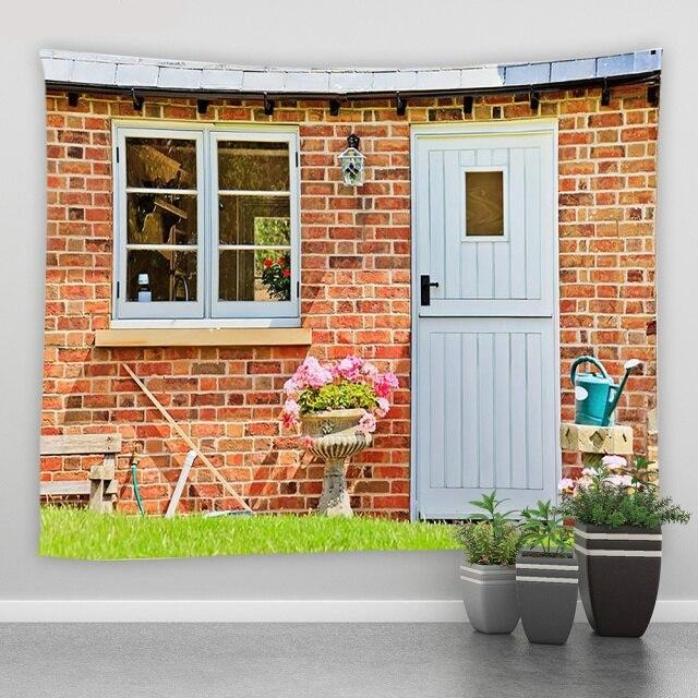 Brick Shed Style Garden Tapestry - Clover Online