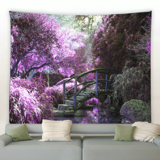 Chinese Garden Bridge Tapestry - Clover Online