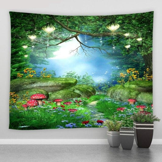 Enchanted Forest Garden Tapestry - Clover Online