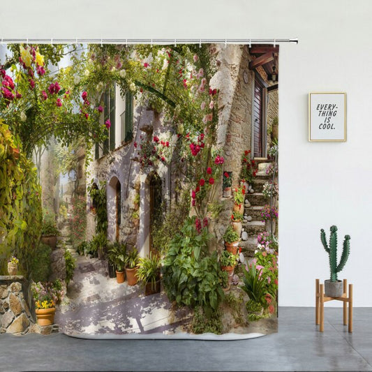 Floral Archway Garden Shower Curtain - Clover Online