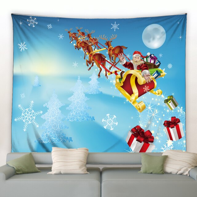 Sleigh Ride Christmas Tapestry - Clover Online