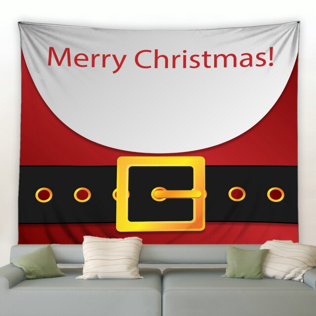 Santa's Belt Christmas Tapestry - Clover Online