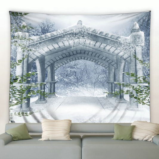 Winter Arch Garden Tapestry - Clover Online