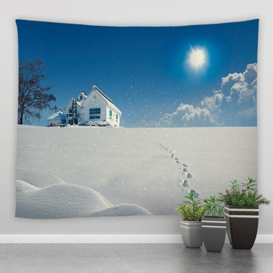 Winter House Garden Tapestry - Clover Online