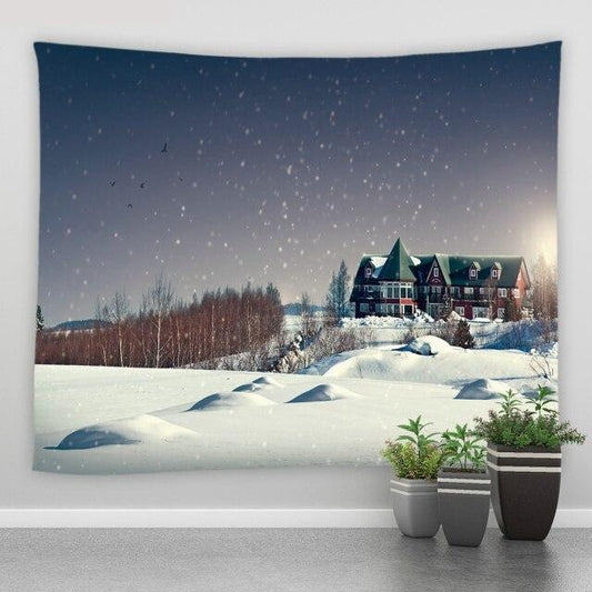 Winter Evening Garden Tapestry - Clover Online