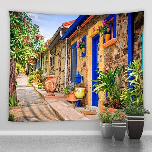 Sunny Street Garden Tapestry - Clover Online