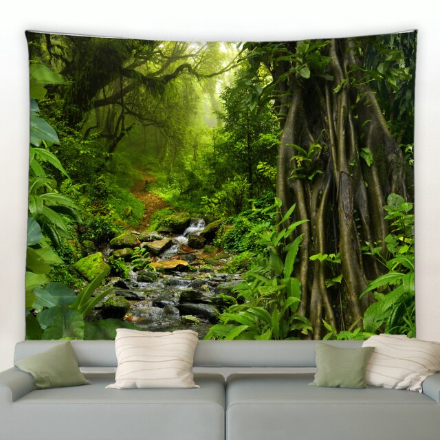 Tropical Jungle Pathway Garden Tapestry - Clover Online