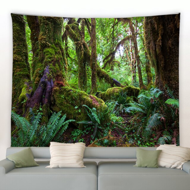 Tropical Jungle Garden Tapestry - Clover Online