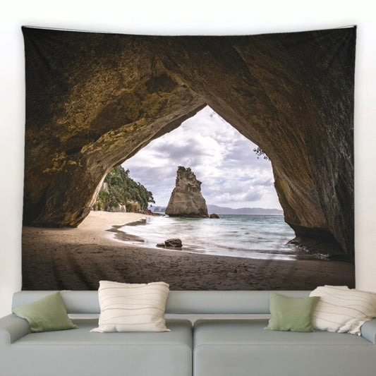 Cave Beach Garden Tapestry - Clover Online