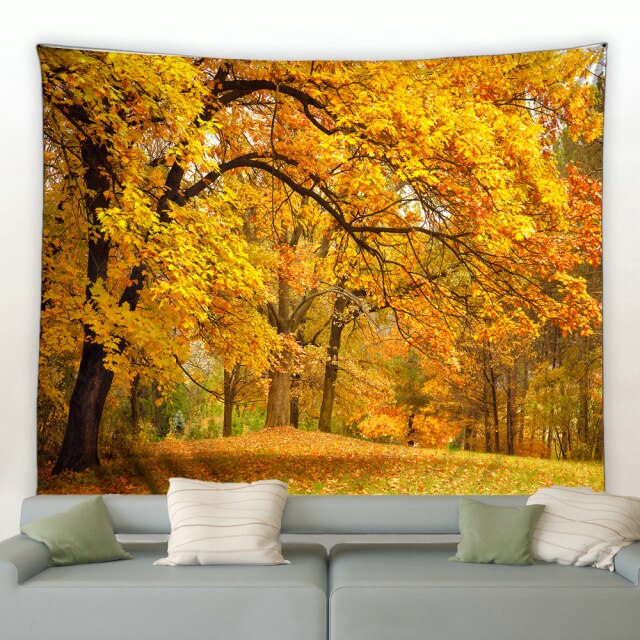 Autumn Trees Garden Tapestry - Clover Online