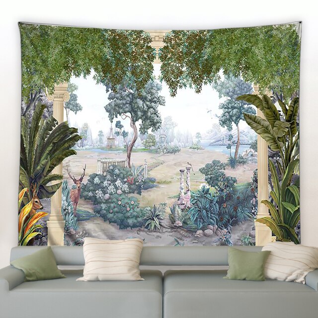 Tropical Pillar Garden Tapestry - Clover Online