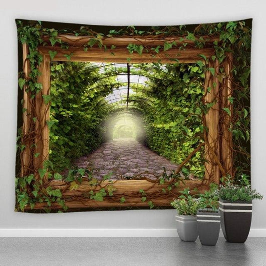 Framed Garden Walk Tapestry - Clover Online