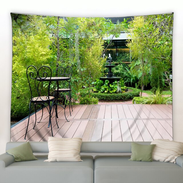 Decking With Seating Garden Tapestry - Clover Online