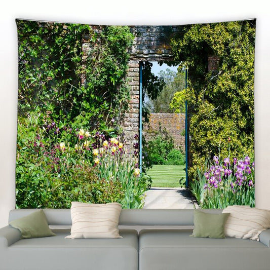 Garden Doorway Tapestry - Clover Online