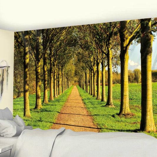 Tree Lined Footpath Garden Tapestry - Clover Online