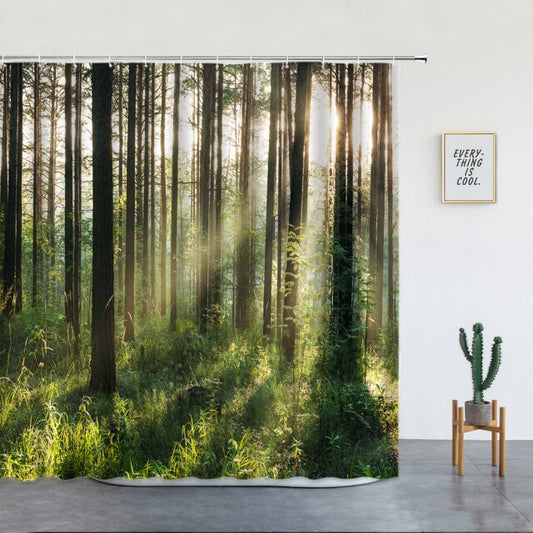 Sun Through The Trees Garden Shower Curtain - Clover Online