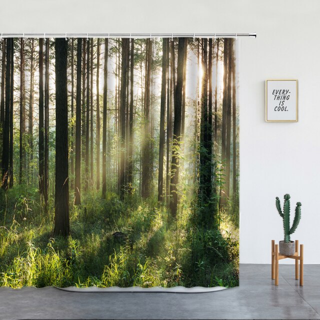 Sun Through The Trees Garden Shower Curtain - Clover Online