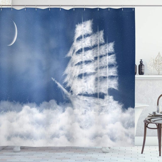 Cloud Ship Garden Shower Curtain - Clover Online
