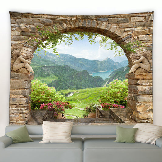 Archway To Rolling Hills Garden Tapestry - Clover Online